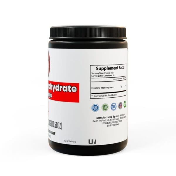 Creatine Monohydrate Supplement (300g, 10.58oz) - Image 3