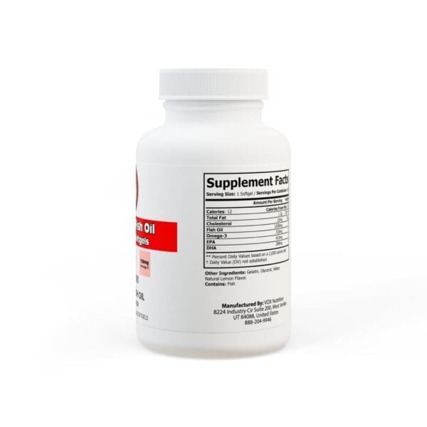 Omega 3 Fish Oil Supplement (60 Softgels) - Image 3
