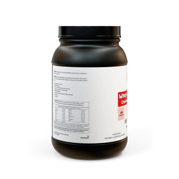 Whey Isolate Protein Supplement (907g, 2lb) - Image 2