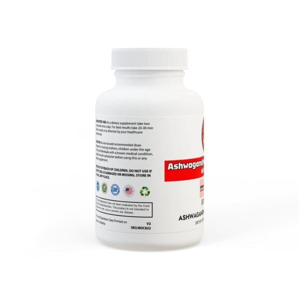Ashwagandha and Black Pepper Supplement (60 capsules) - Image 2